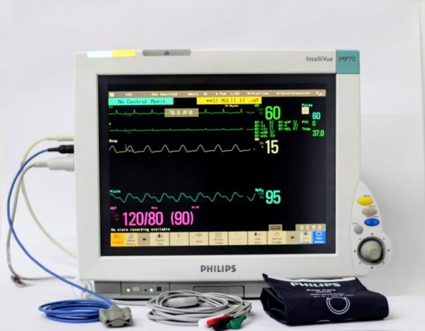 Monitor Signos Vitales Philips MP70 con Modulo Anestesia M1026B